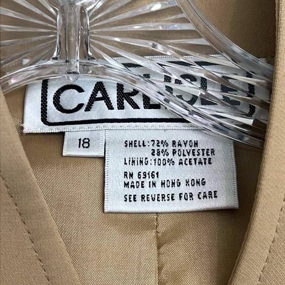 Carlisle Pant Suit Tan Size 18 - Picture 5 of 16